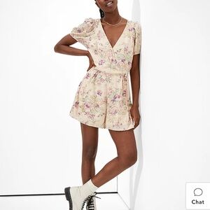 American Eagle Floral Romper